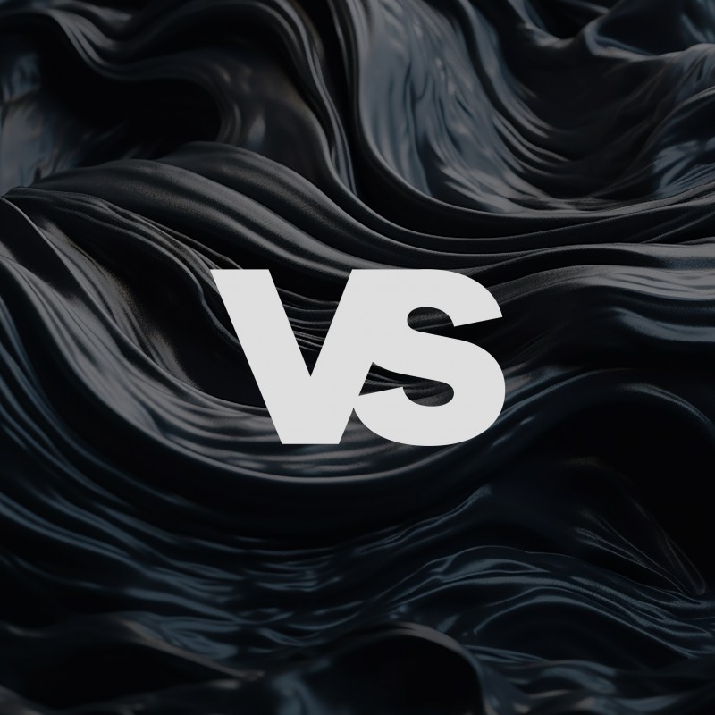 Versus Design Logo on Abstract Obsidian Waves